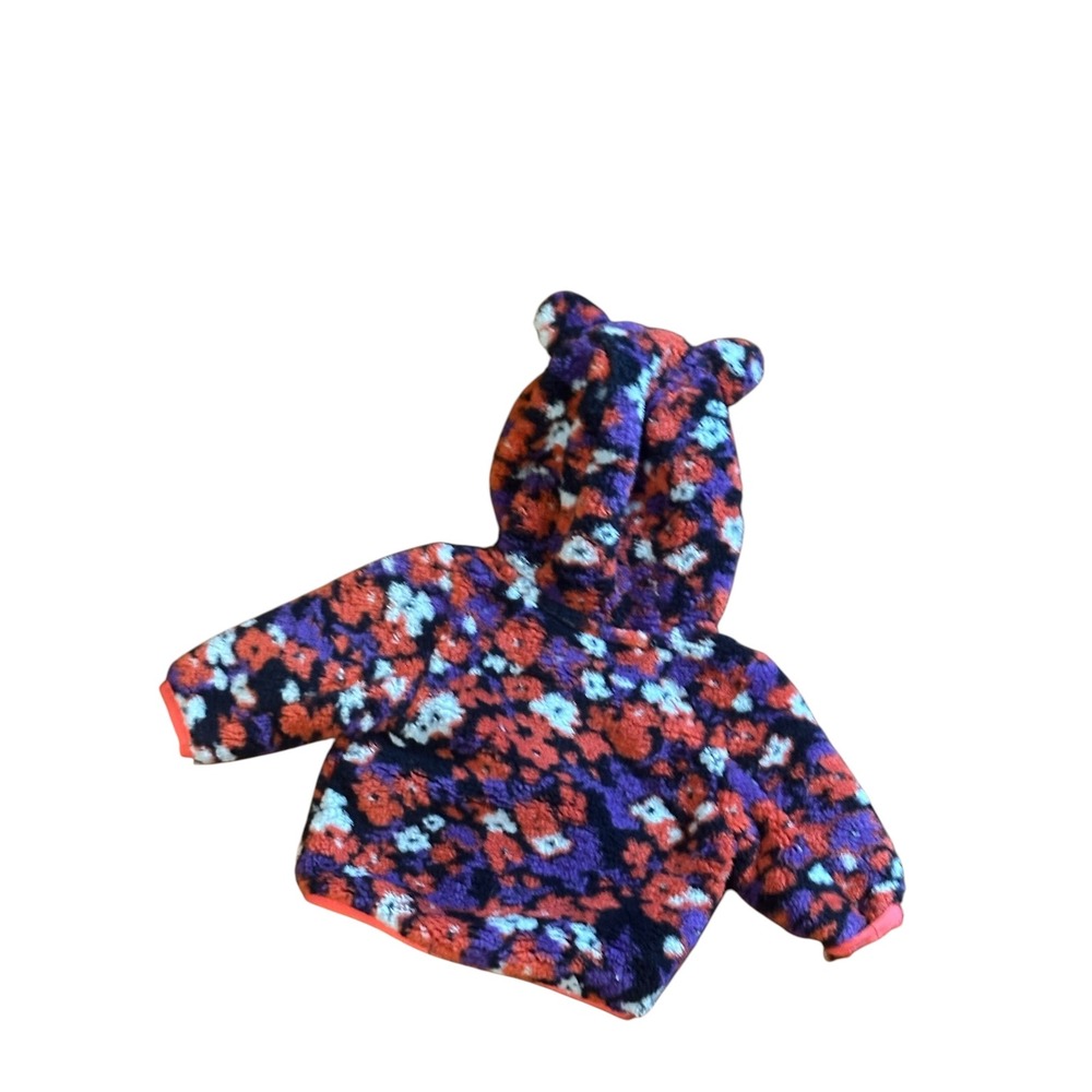 Nice The North Face Infant Campshire Bear Hoodie Fleece Jacket Floral 0-3M - Picture 4 of 7